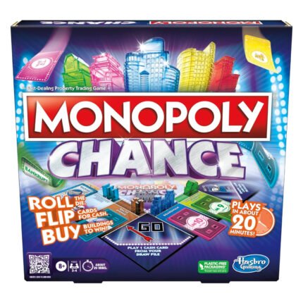 Monopoly Knockout Family Party Game for Kids